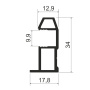 Профиль вертикальный MS161 Венге табако (A51)
